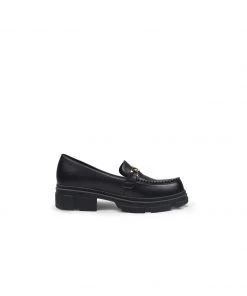 Jady Rose JadyRose | Black Pearl Leather Loafer