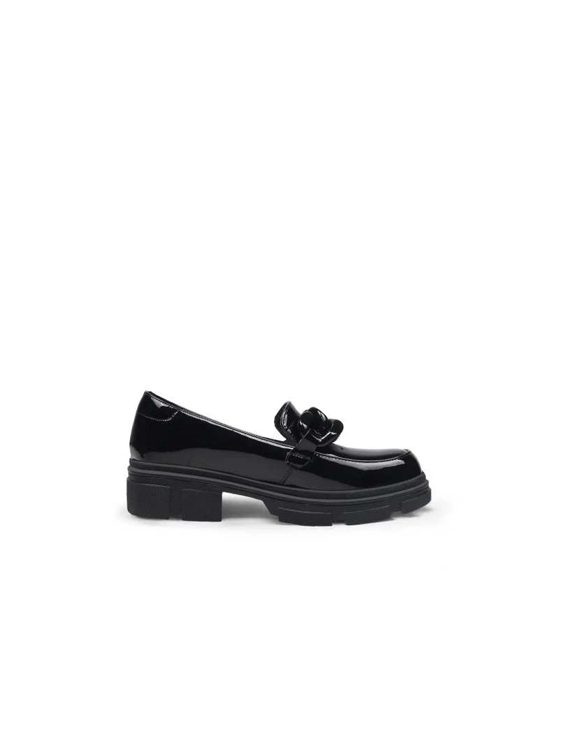 Jady Rose JadyRose | Mega Chain Black Leather Loafer NEW ARRIVALS 2 Jady Rose JadyRose | Mega Chain Black Leather Loafer NEW ARRIVALS