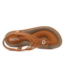 SIKETU | Braided Boho Slingback Sandals