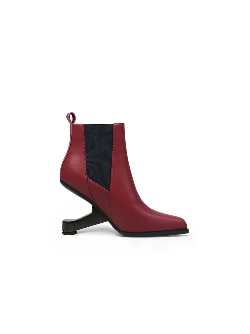 Jady Rose JadyRose | HARPER Elevator Heel Burgundy Leather Chelsea Boot NEW ARRIVALS 3 Jady Rose JadyRose | HARPER Elevator Heel Burgundy Leather Chelsea Boot NEW ARRIVALS