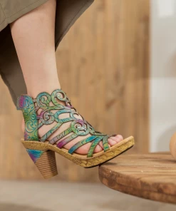 RXD SOFFIA | Genuine Leather Swirl Strappy Leather Sandal NEW ARRIVALS