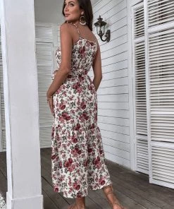 BFZY NEW ARRIVALS DONALDA DRESS - ROSE PRINT