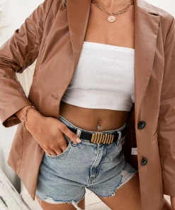 YBL Smaibulun | Faux Leather Grace Blazer New In Clothing 7 YBL Smaibulun | Faux Leather Grace Blazer New In Clothing