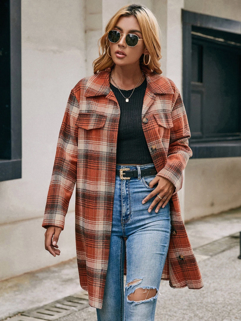 YBL Smaibulun | Longline Plaid Coat 7 YBL Smaibulun | Longline Plaid Coat