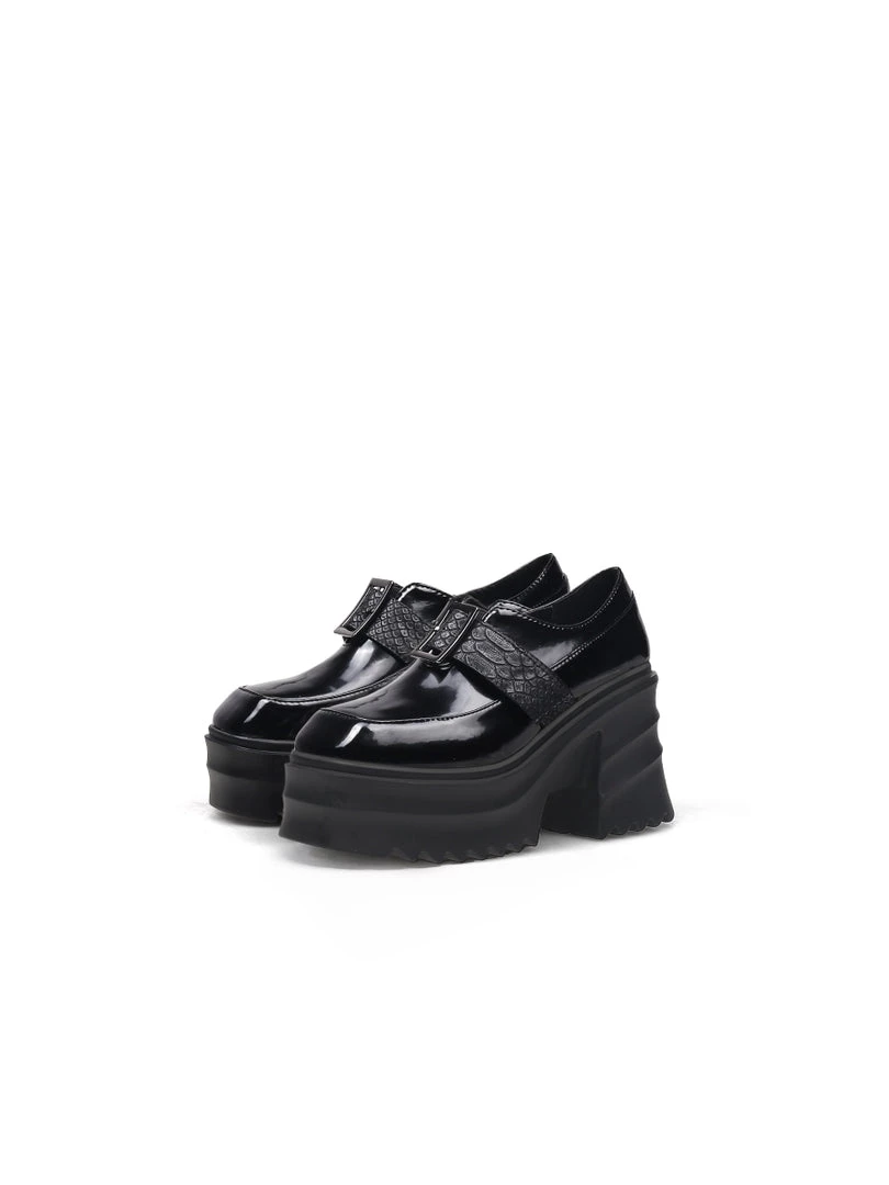 Jady Rose JadyRose | Black Patent Leather Chunky Heel Loafer New In Shoes 1 Jady Rose JadyRose | Black Patent Leather Chunky Heel Loafer New In Shoes