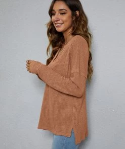 BBYS New In Clothing Smaibulun | Rayon Blend V-Neck Pocket Sweater