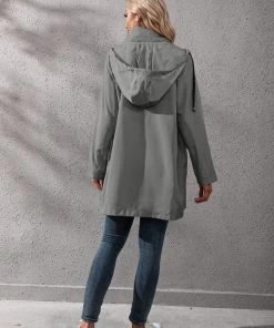 YBL New In Clothing Smaibulun | Pocket Snap-Up Hooded Windbreaker 14 YBL New In Clothing Smaibulun | Pocket Snap-Up Hooded Windbreaker