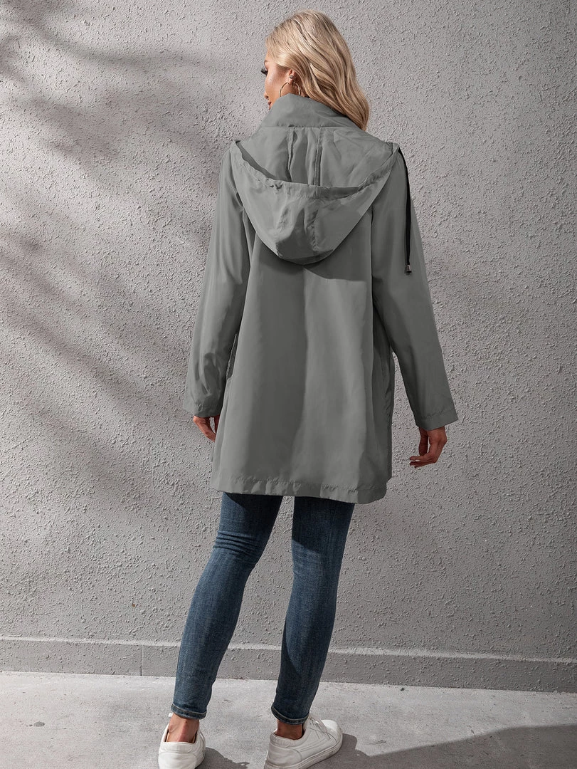 YBL New In Clothing Smaibulun | Pocket Snap-Up Hooded Windbreaker 3 YBL New In Clothing Smaibulun | Pocket Snap-Up Hooded Windbreaker