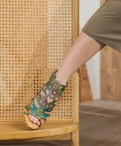 RXD SOFFIA | Genuine Leather Swirl Strappy Leather Sandal NEW ARRIVALS