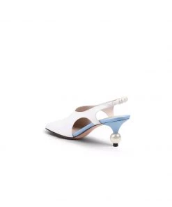 Jady Rose NEW ARRIVALS JadyRose | Pearl Heel Cut-Out Leather Cream Slingback 10 Jady Rose NEW ARRIVALS JadyRose | Pearl Heel Cut-Out Leather Cream Slingback