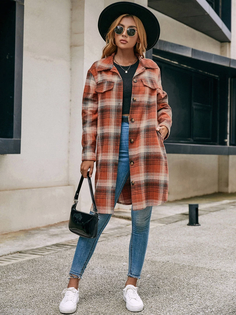YBL Smaibulun | Longline Plaid Coat 8 YBL Smaibulun | Longline Plaid Coat