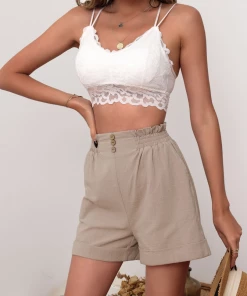 BFZY NEW ARRIVALS YOLA LINEN SKIRT - KHAKI