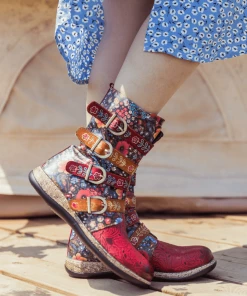 SOFFIA | DAISY PRINTED STRAPS LEATHER ANKLE BOOT NEW ARRIVALS 11 SOFFIA | DAISY PRINTED STRAPS LEATHER ANKLE BOOT NEW ARRIVALS
