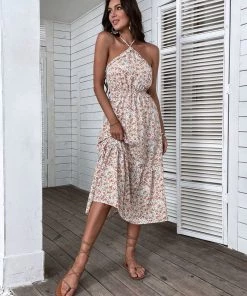 BFZY NEW ARRIVALS GINEVRA MIDI DRESS - PINK FLORAL 9 BFZY NEW ARRIVALS GINEVRA MIDI DRESS - PINK FLORAL