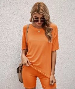 MD Short Sleeve Sports Short Lounge Set - Loungewear New In Clothing