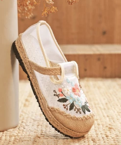 TC NEW ARRIVALS CACTUS ROSE | EMBROIDERED BLOSSOM ESPADRILLE LOAFER 10 TC NEW ARRIVALS CACTUS ROSE | EMBROIDERED BLOSSOM ESPADRILLE LOAFER