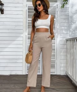 BFZY REMIEL LINEN PANTS - BEIGE NEW ARRIVALS