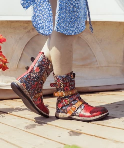 SOFFIA | DAISY PRINTED STRAPS LEATHER ANKLE BOOT NEW ARRIVALS 12 SOFFIA | DAISY PRINTED STRAPS LEATHER ANKLE BOOT NEW ARRIVALS