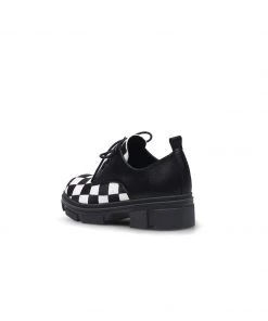 Jady Rose JadyRose | Chess Pattern Matte Leather Oxford New In Shoes