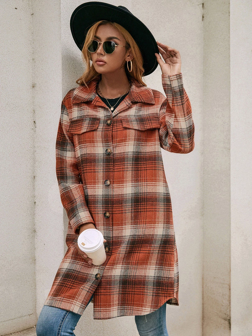 YBL Smaibulun | Longline Plaid Coat 9 YBL Smaibulun | Longline Plaid Coat
