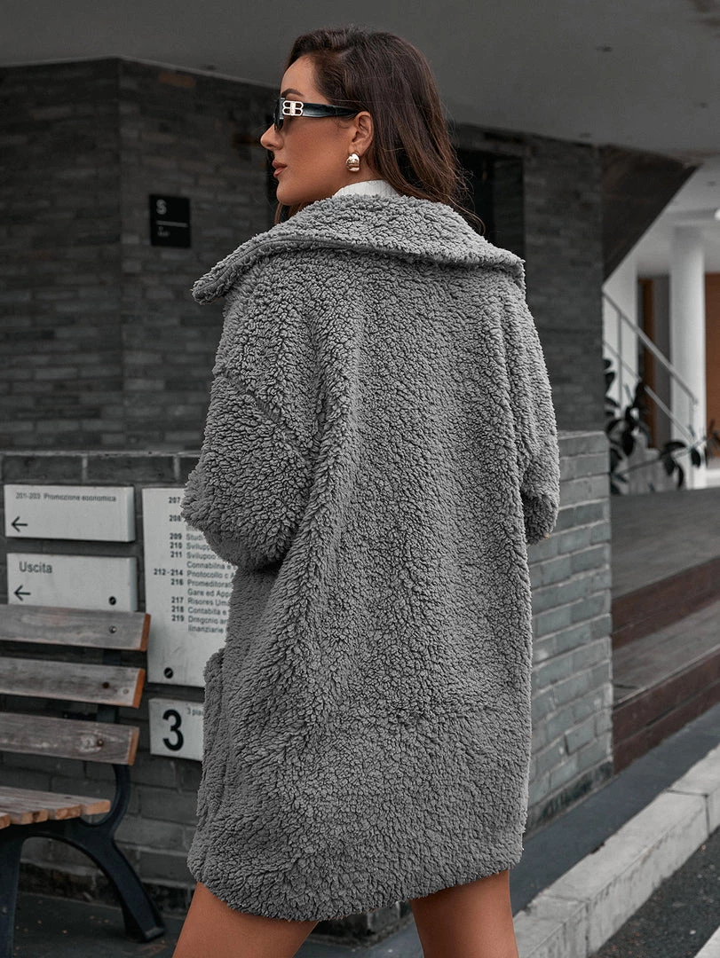 YBL Smaibulun | Single-Breasted Fleece Coat New In Clothing 7 YBL Smaibulun | Single-Breasted Fleece Coat New In Clothing