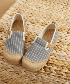 TC Cactus Rose |Stripe Strap-Accent Espadrilles Loafers - Women