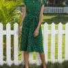 BFZY GIVEN SPOT DRESS - GREEN