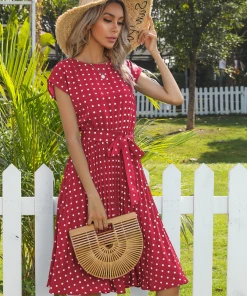 BFZY New In Clothing GIVEN SPOT DRESS - RED 6 BFZY New In Clothing GIVEN SPOT DRESS - RED