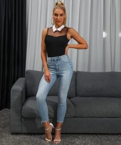 BFZY New In Clothing Vintage Collar Baben Bodysuit