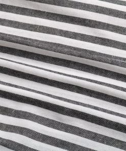 BFZY Grey & White Stripe Surplice Dress New In Clothing