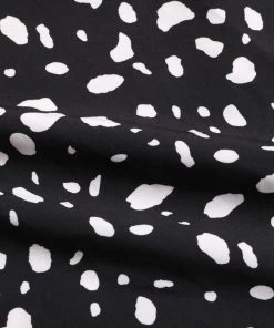 BFZY Contrast Color Printed Midi Dress