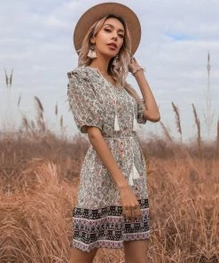 BFZY Smaibulun | Floral Ruffle Mini Dress