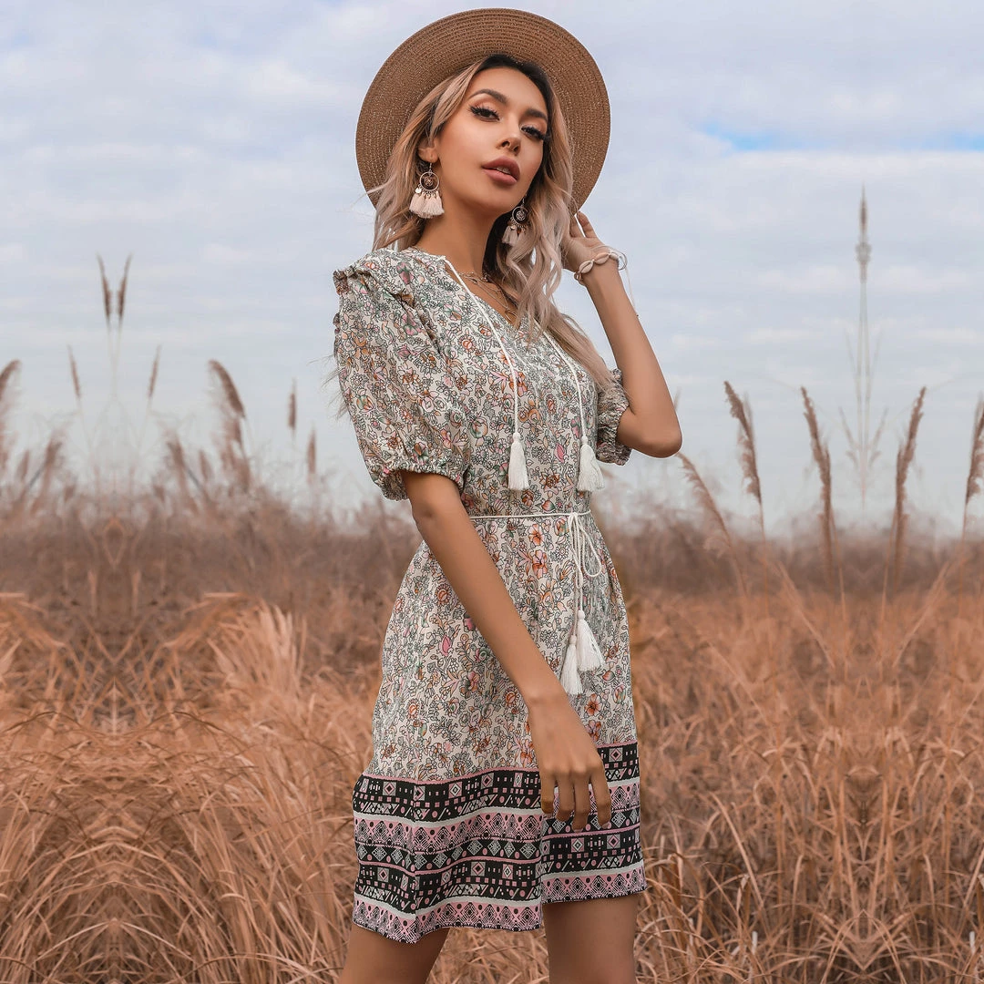 BFZY Smaibulun | Floral Ruffle Mini Dress 2 BFZY Smaibulun | Floral Ruffle Mini Dress