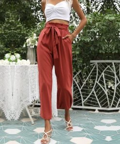 BFZY Smaibulun | Brick Red Wide-Leg Pants 9 BFZY Smaibulun | Brick Red Wide-Leg Pants