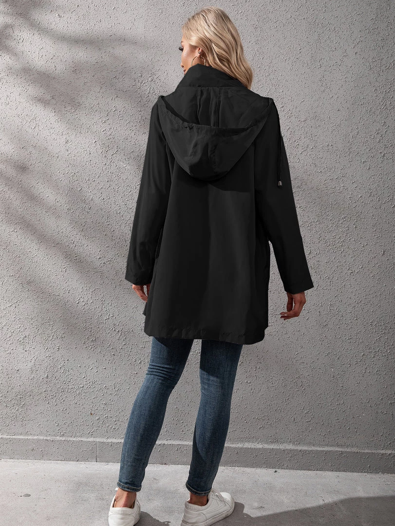 YBL New In Clothing Smaibulun | Pocket Snap-Up Hooded Windbreaker 6 YBL New In Clothing Smaibulun | Pocket Snap-Up Hooded Windbreaker