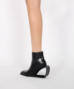 Jady Rose JadyRose | FIREPLACE Wedge-Heel Back Leather Ankle Boot