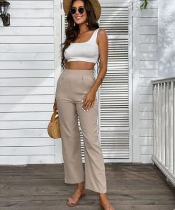 BFZY REMIEL LINEN PANTS - BEIGE NEW ARRIVALS