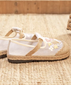 TC CACTUS ROSE | EMBROIDERED MESH UPPER ESPADRILLE LOAFER NEW ARRIVALS