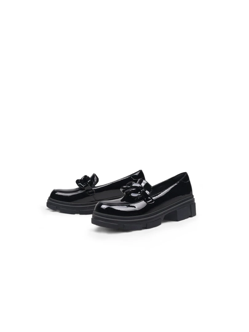 Jady Rose JadyRose | Mega Chain Black Leather Loafer NEW ARRIVALS 5 Jady Rose JadyRose | Mega Chain Black Leather Loafer NEW ARRIVALS