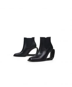 Jady Rose JadyRose | Genuine Leather Elevator Wedge-Heel Back Chelsea Boots New In Shoes