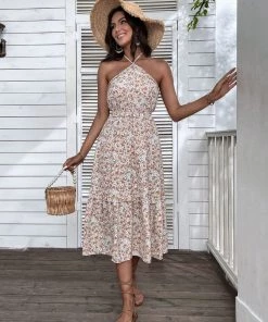 BFZY NEW ARRIVALS GINEVRA MIDI DRESS - PINK FLORAL 11 BFZY NEW ARRIVALS GINEVRA MIDI DRESS - PINK FLORAL