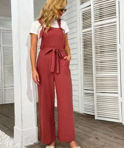 BFZY NEW ARRIVALS HALLEY OVERALLS - RUBY
