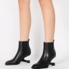 Jady Rose JadyRose | HARPER Elevator Heel Black Leather Chelsea Boot