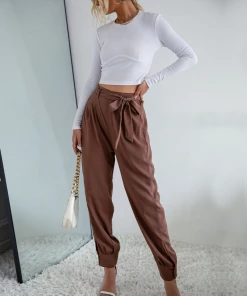 BFZY Smaibulun | GARNETT Bow Pants - Coffee NEW ARRIVALS