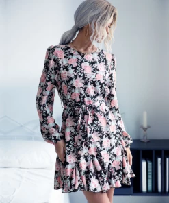 BFZY Smaibulun | STEVIE Rose Midi Dress - Pink Print