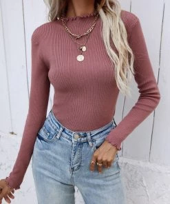 MY Smaibulun Doll | Makeda Mauve Knit Top New In Clothing