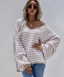 MY Clothing Smaibulun | Puff Sleeve V-Neck Sweater - Beige 15 MY Clothing Smaibulun | Puff Sleeve V-Neck Sweater - Beige