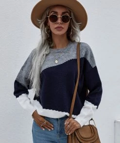 MY Smaibulun | ELMA Knit Jumper - Navy Block New In Clothing 10 MY Smaibulun | ELMA Knit Jumper - Navy Block New In Clothing