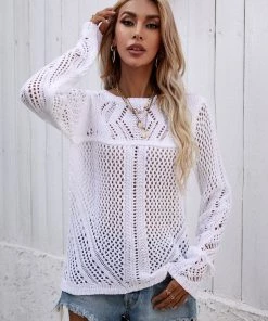 MY Smaibulun | Hollow Out Crochet Knit Top - White New In Clothing 9 MY Smaibulun | Hollow Out Crochet Knit Top - White New In Clothing