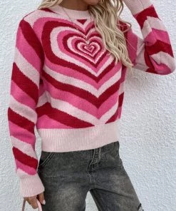 MY New In Clothing Smaibulun | Pink Red Heart Ring Knit Top 12 MY New In Clothing Smaibulun | Pink Red Heart Ring Knit Top